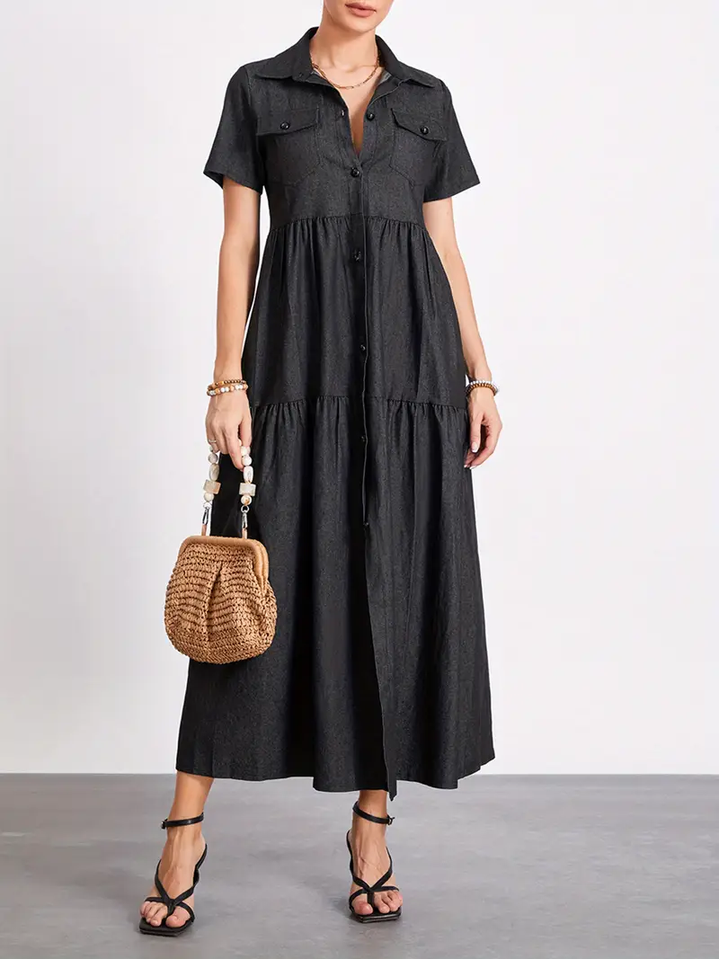 plus size denim swing dress Cato Fashions