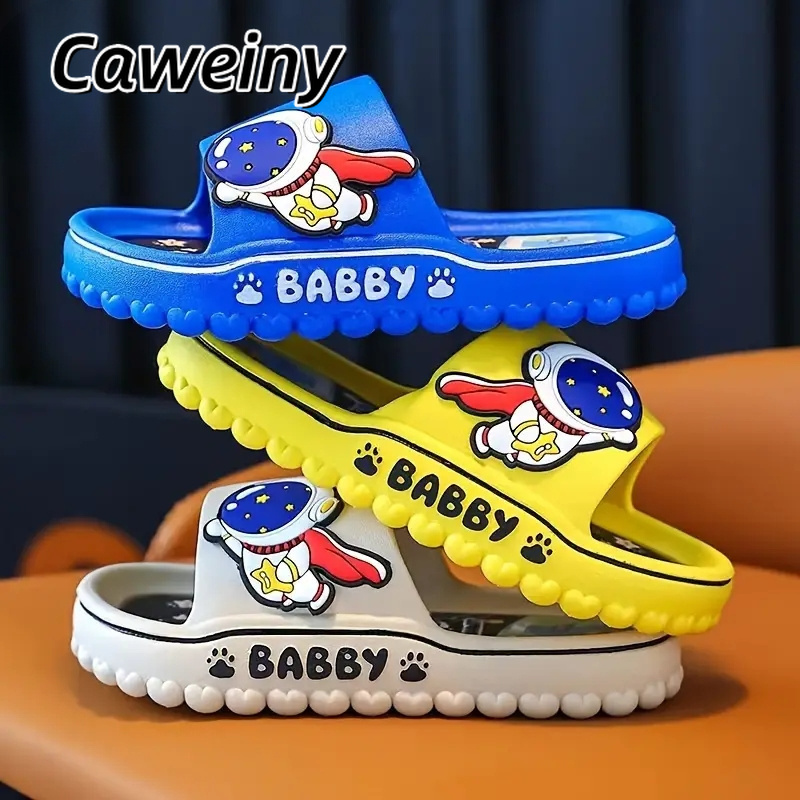 

Caweiny Children's Slippers For Men And Women, With A Deodorizing And Fecal Feeling, Can Be Worn Externally For Children's Bathrooms. Soft Soled Babies Have Cute Cartoon Sandals For Bathing