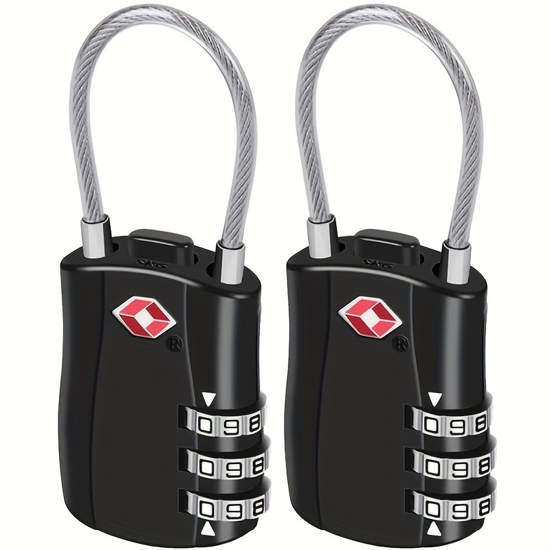 

Tsa-approved Alloy Combination Lock For Travel, Luggage, Gym & Bikes - Abs Security Padlock