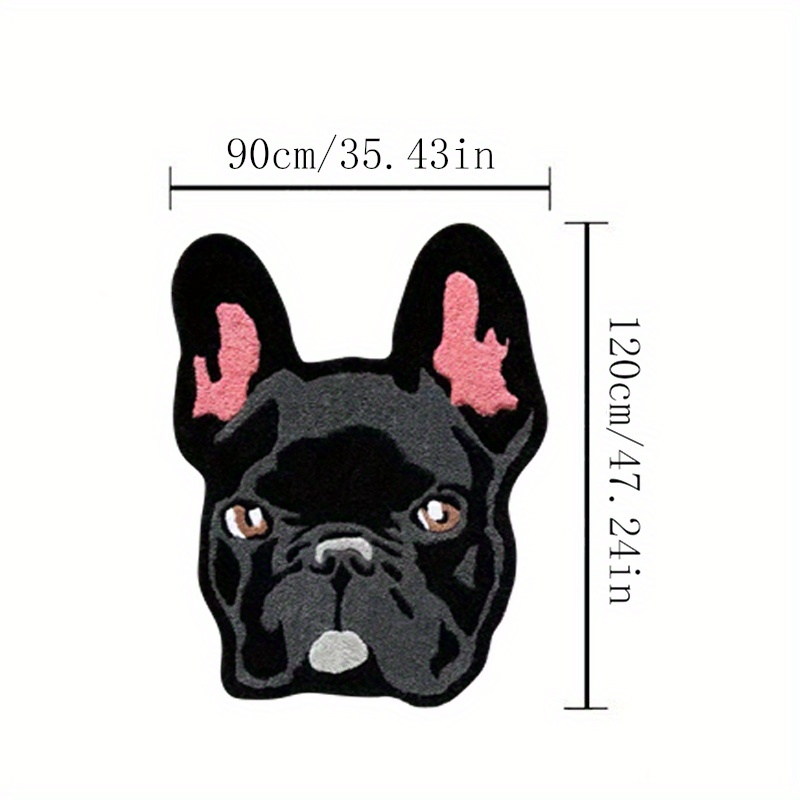 TEMU Faux Cashmere 1000g/m² 10mm Irregular Plush Carpet Pug Dog Mat Washable Decorative Carpet Home Anti-slip Mat Creative Carpet
