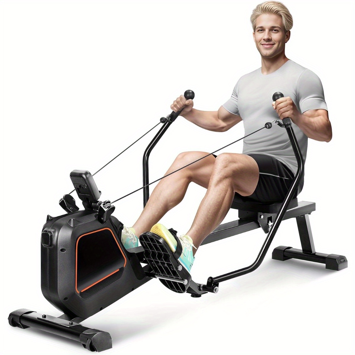 rowing machine magnetic rower machine home 14 level magnetic Temu