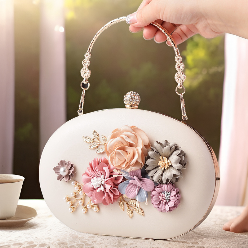 

Flower Dinner Bag Party Women's Handbag Chain Bag