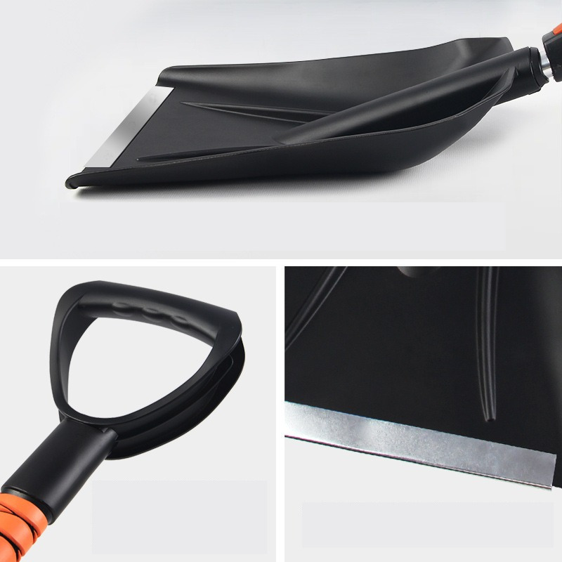 2 in 1 telescopic snow shovel ice scraper set multi purpose detachable   adjustable squeegee for bathroom car glass wall floor winter   tools 2pcs set details 3