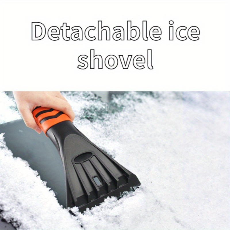 2 in 1 telescopic snow shovel ice scraper set multi purpose detachable   adjustable squeegee for bathroom car glass wall floor winter   tools 2pcs set details 7