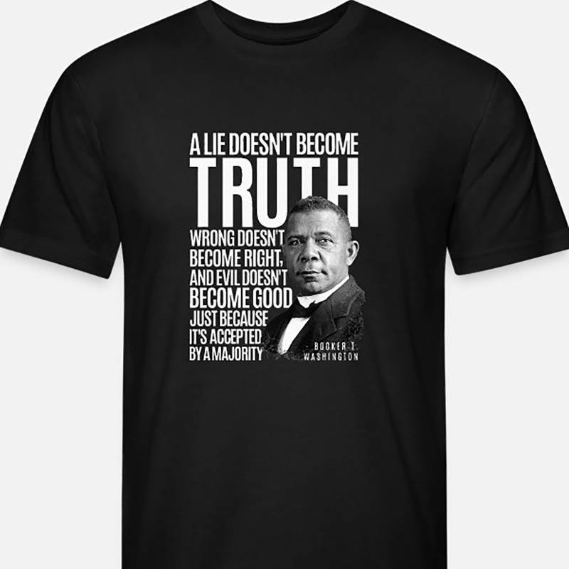 

T Washington Lie Truth Evil Good Black Fun Graphic T-shirt, Men's Fashion T-shirt