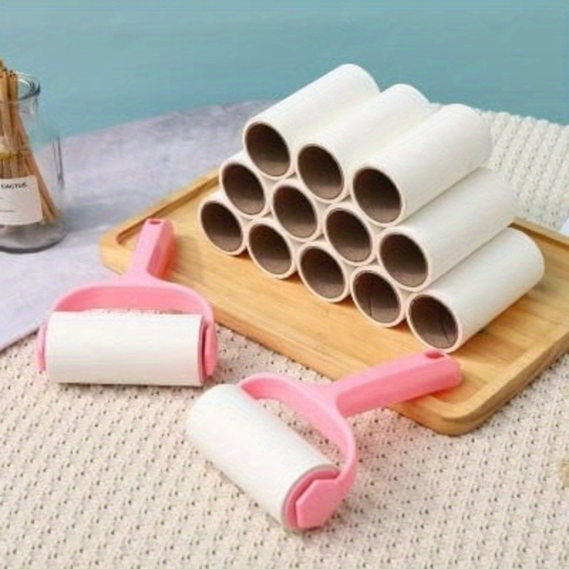 

Lint Roller Kit: 1 Handle + 4 Refills, 120 Sheets, Pet Hair Remover For Clothes, Carpet, Car Seats, Handle, No Electricity Required