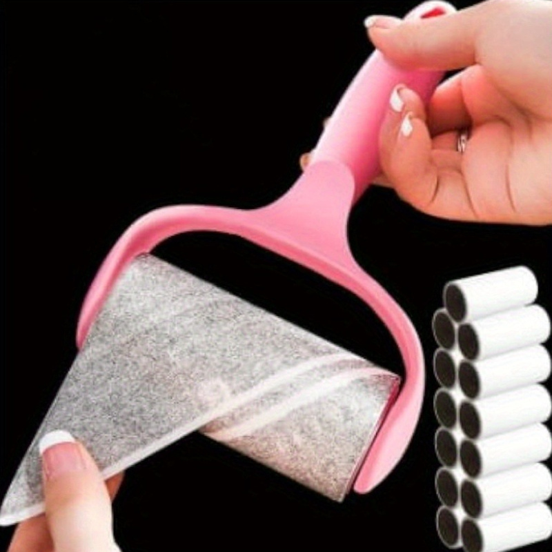 

A Set Of Hair-removing Roller Tools: 1 Handle + 6 Replacement Rollers, 140 Sheets Of Paper, Suitable For Clothes, Carpets, Car Seats, Handle, No Power Required For Dust Removal And Hair Removal Tools