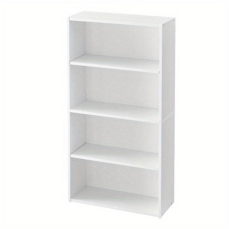 

Bookshelf, 4-tier Open Bookcase With Adjustable Storage Shelves, Floor Standing Unit