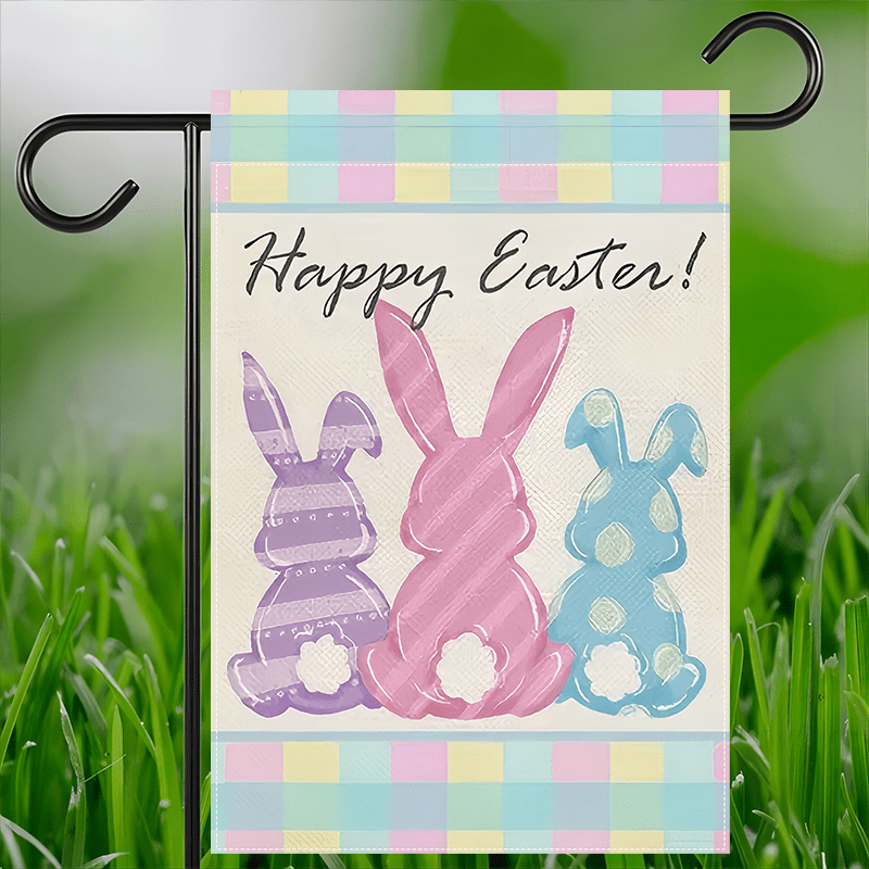 

Easter - Double-, Burlap Rabbit , For Decor, 12x18