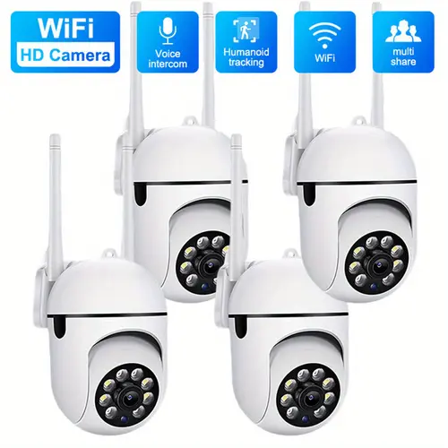 1080P HD Wireless Security Camera with 2-Way Audio, Pan/Tilt/Zoom, Motion Tracking - Indoor/Outdoor WiFi For Smart Home Surveillance for Youngsters & Pets, Color Night Vision