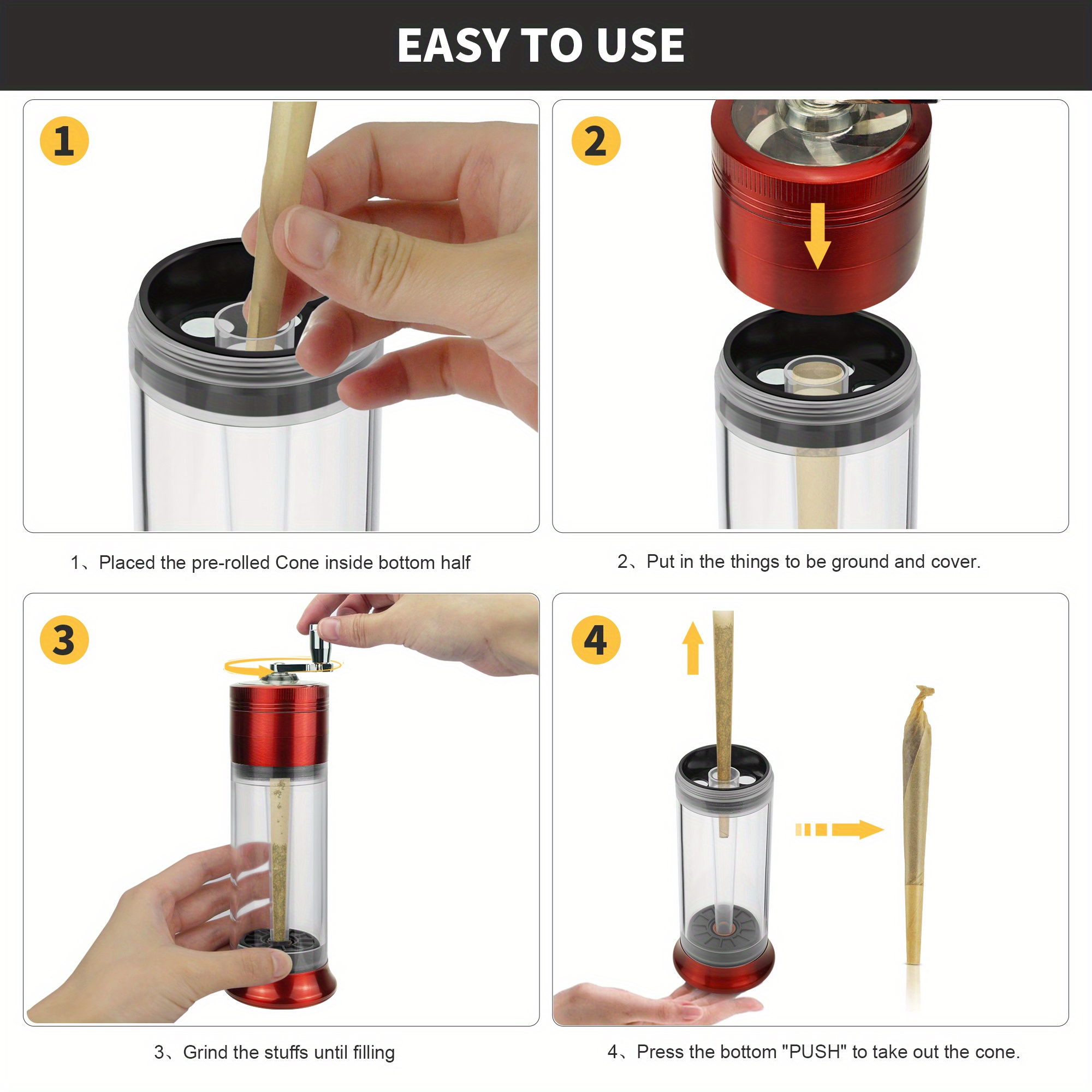 tobacco grinder set 5pcs set spice grinder tobacco grinder herb