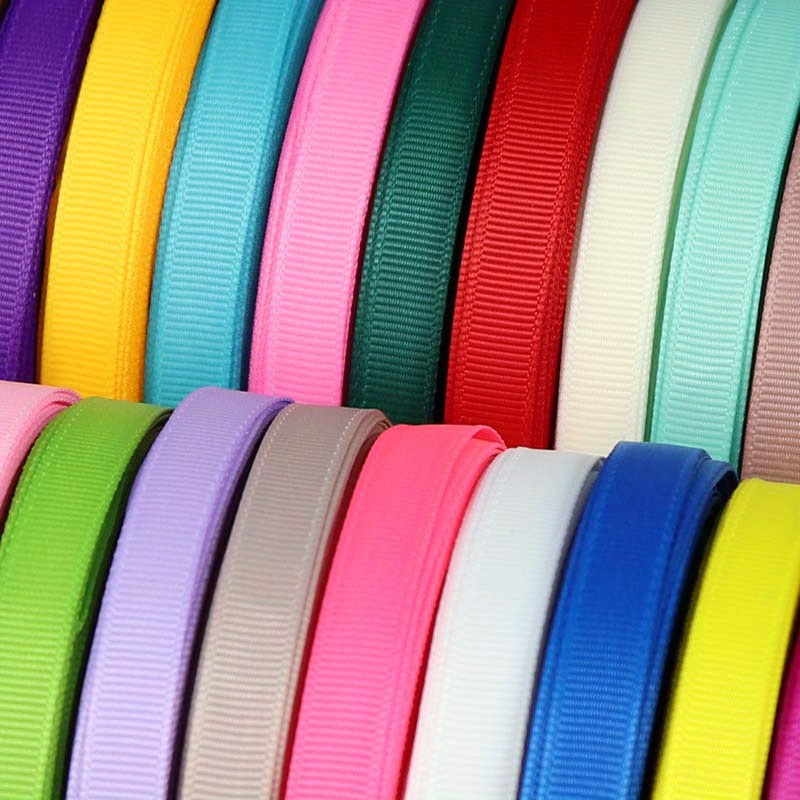 

20 Yards Vibrant Grosgrain Ribbon - Gift Wrapping, Wedding & Christmas Decorations, Diy Bows - In Multiple Colors