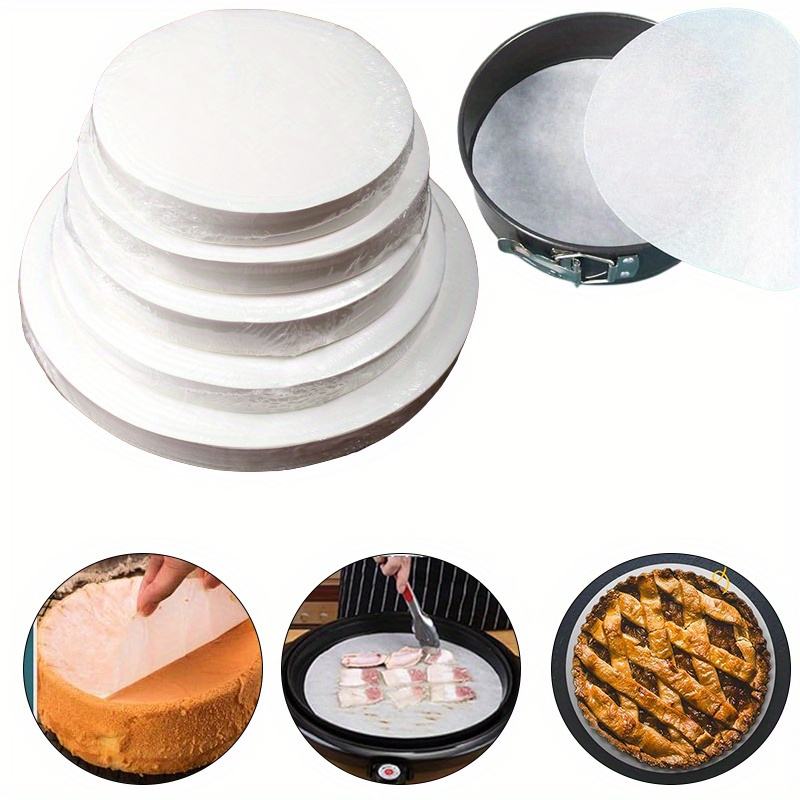 

Ronds de , Lot de , Antiadhésifs de 6/ 7/ 8/ 9/ 10/ 12 Pouces pour la Cuisson, Doublures Rondes Prédécoupées pour Moule à Gâteau, Presse à Tortilla, Fabricant de Quesadilla, Moule à Springform et Plus