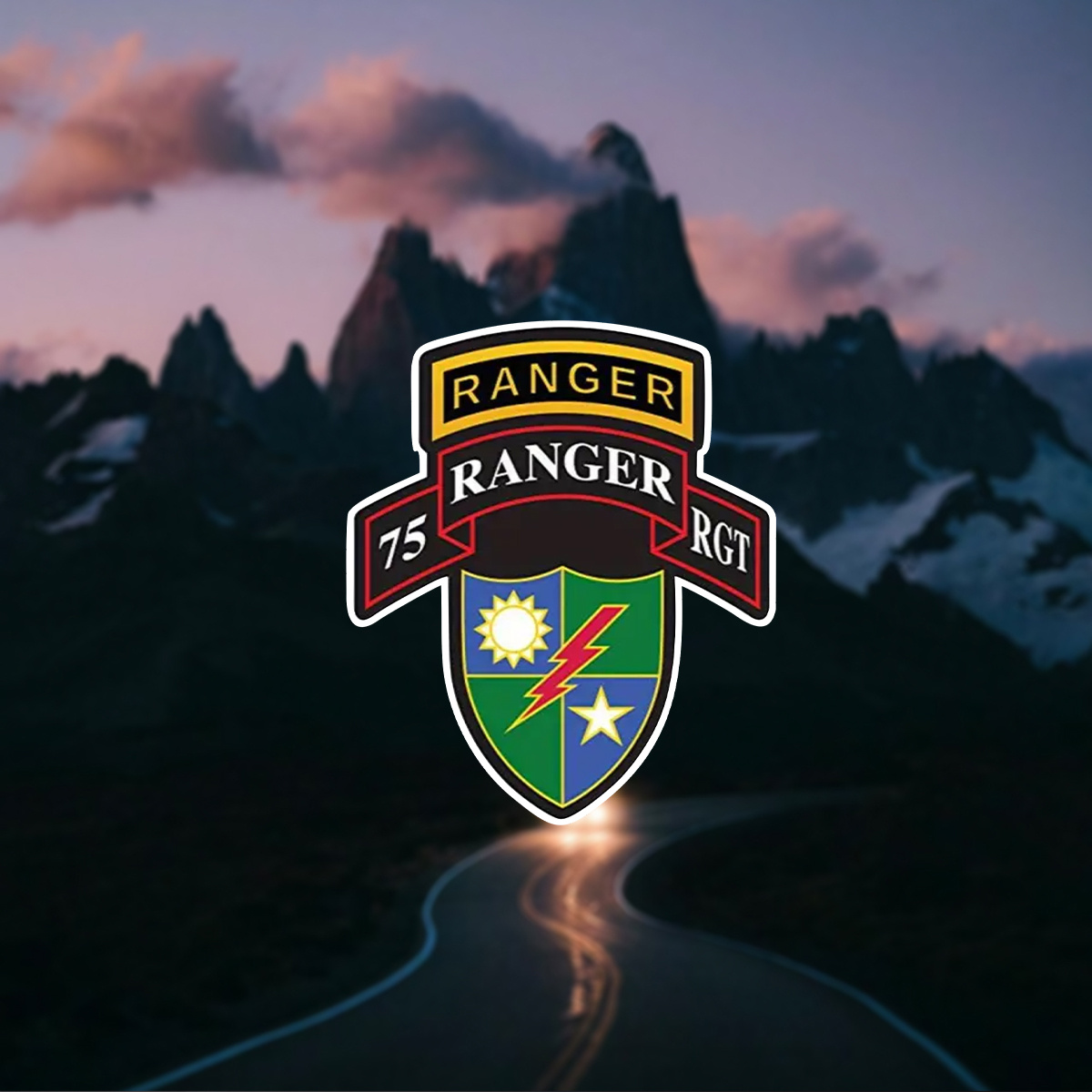 

75th Ranger Regiment Shield Decal - Self-adhesive Vinyl Sticker For Vehicles & Helmets, Matte Finish, Irregular Shape, Single Use, For Plastic Surfaces – Waterproof Vinyl Motorcycle And Car Decal