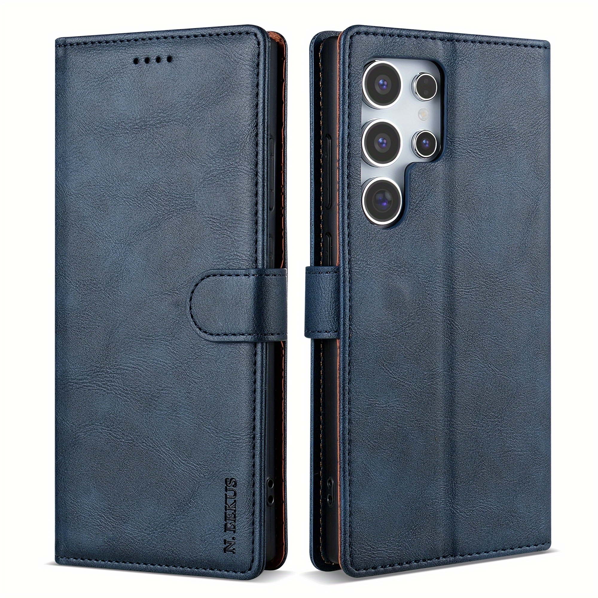 TEMU Phone Case: Flip-style Card Slot Magnetic Premium-feel Synthetic Leather Phone Case For Men And Women, Suitable For Galaxy S26 Ultra, S25 Ultra,