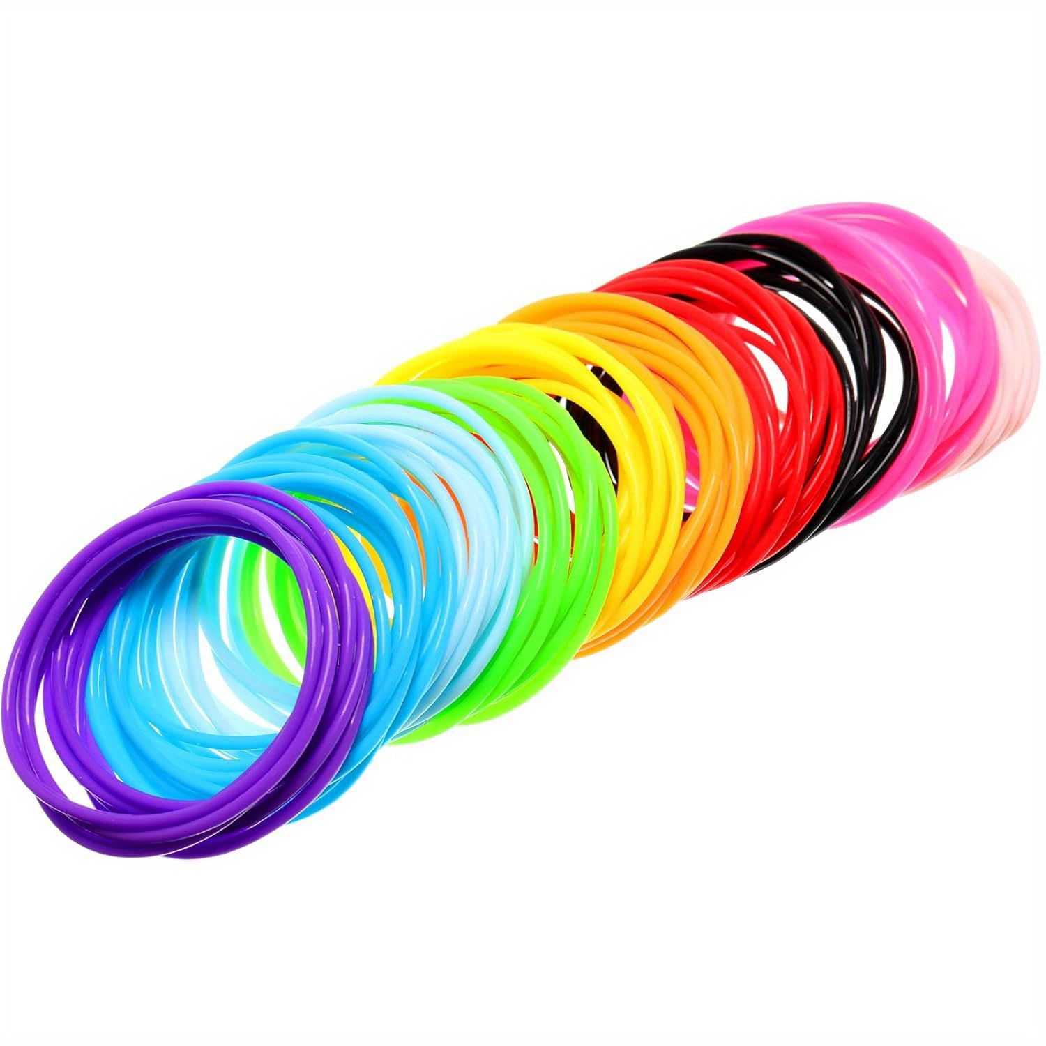 

Silicone Jelly Bracelets Hair Ties For Girls Women, Random Color