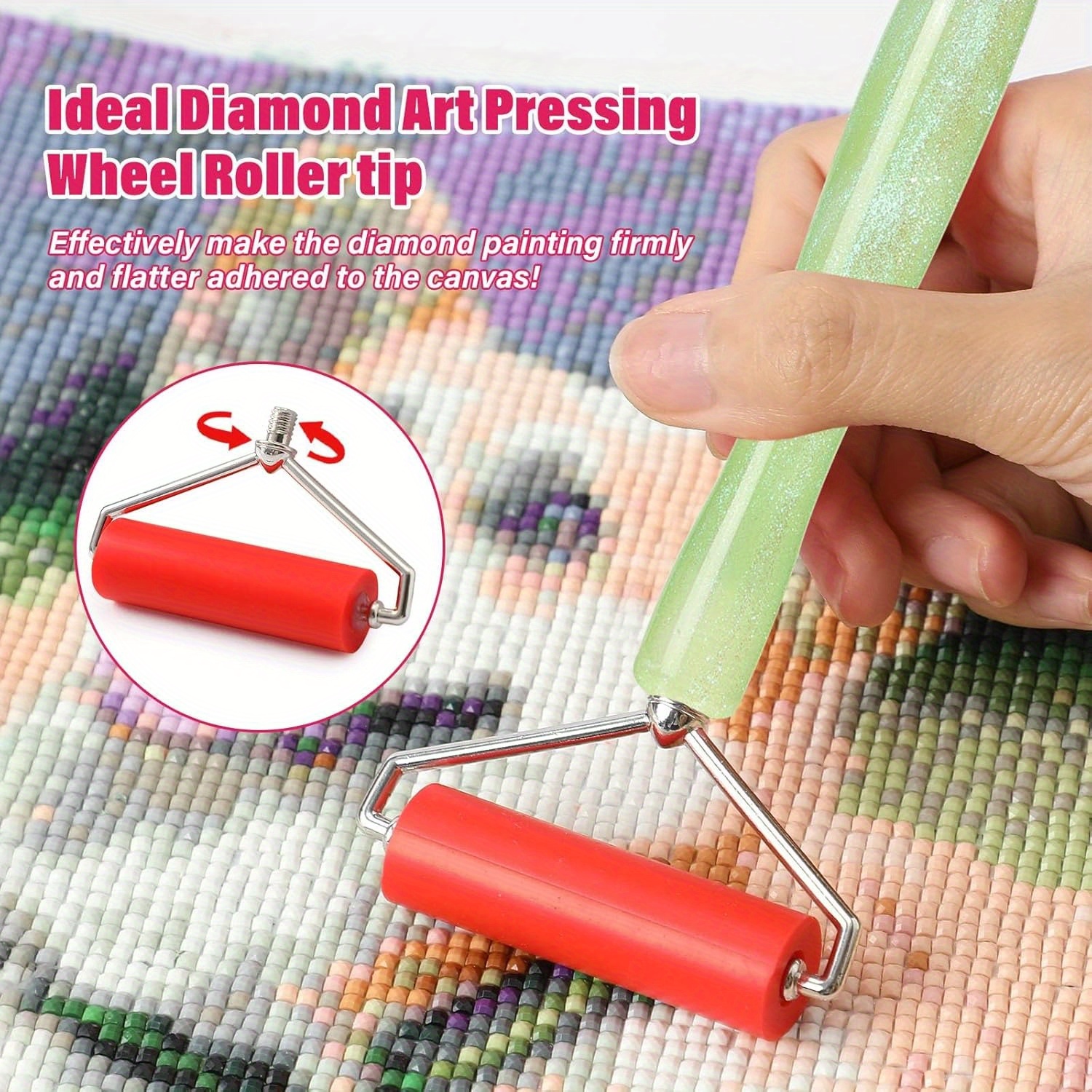 Kit Outils Diamond Painting - Stylo, Roulette Et Accessoires Pour Broderie Diamant 5D