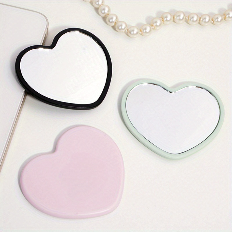 

Petit 1pc Portable Noir Rose Cœur de Maquillage Mini