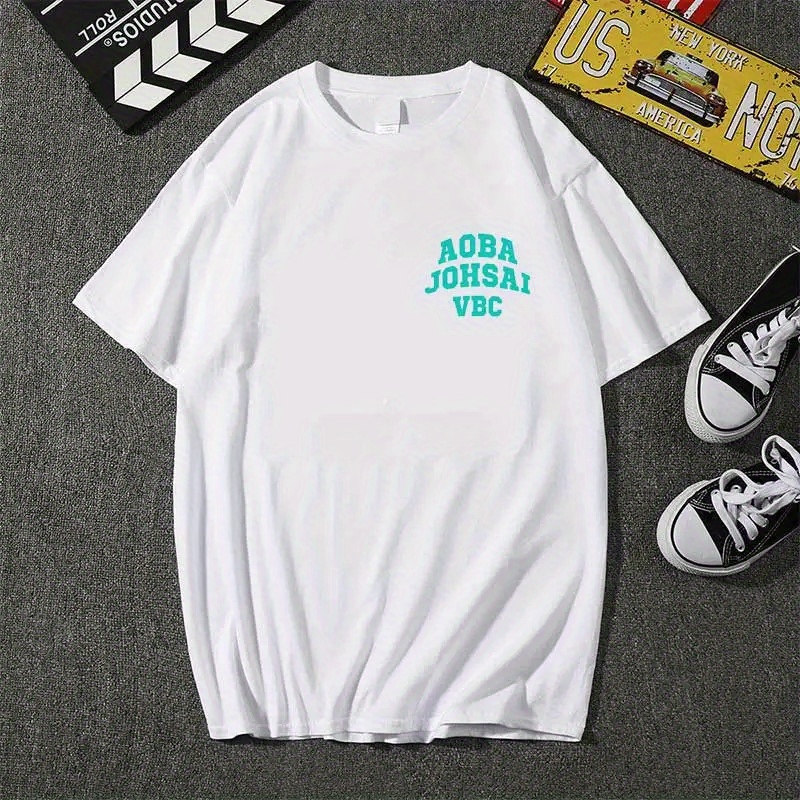 

Johsai Vbc Summer Tops Cartoon Karate Graphic Tees Male Harajuku 80175