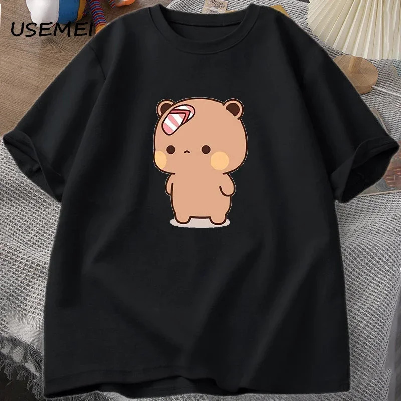 

Men T-shirt Cute Cartoon Is Throwing Flip-flops At Dudu Tshirt Funny Cotton Short Sleeve Grpahic T Shirts Mens Clothes Tops