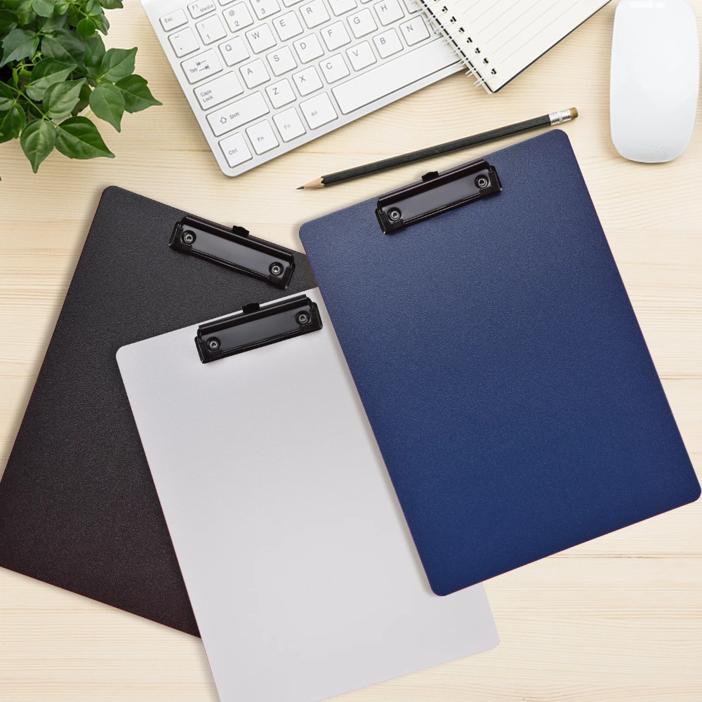 

1pc A5 File Folder Clipboard - Plastic, 8.85*6.1inch, Writing Pad Test Storage Organizer, For School/office Supplies, For And