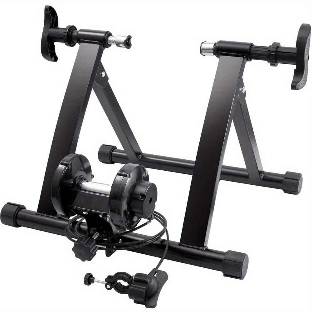 Bike Trainer Stand Magnetic Stationary Bike Stand for 26 29 Wheels 8 Settings Motor Protable for Indoor Riding Exercise wi