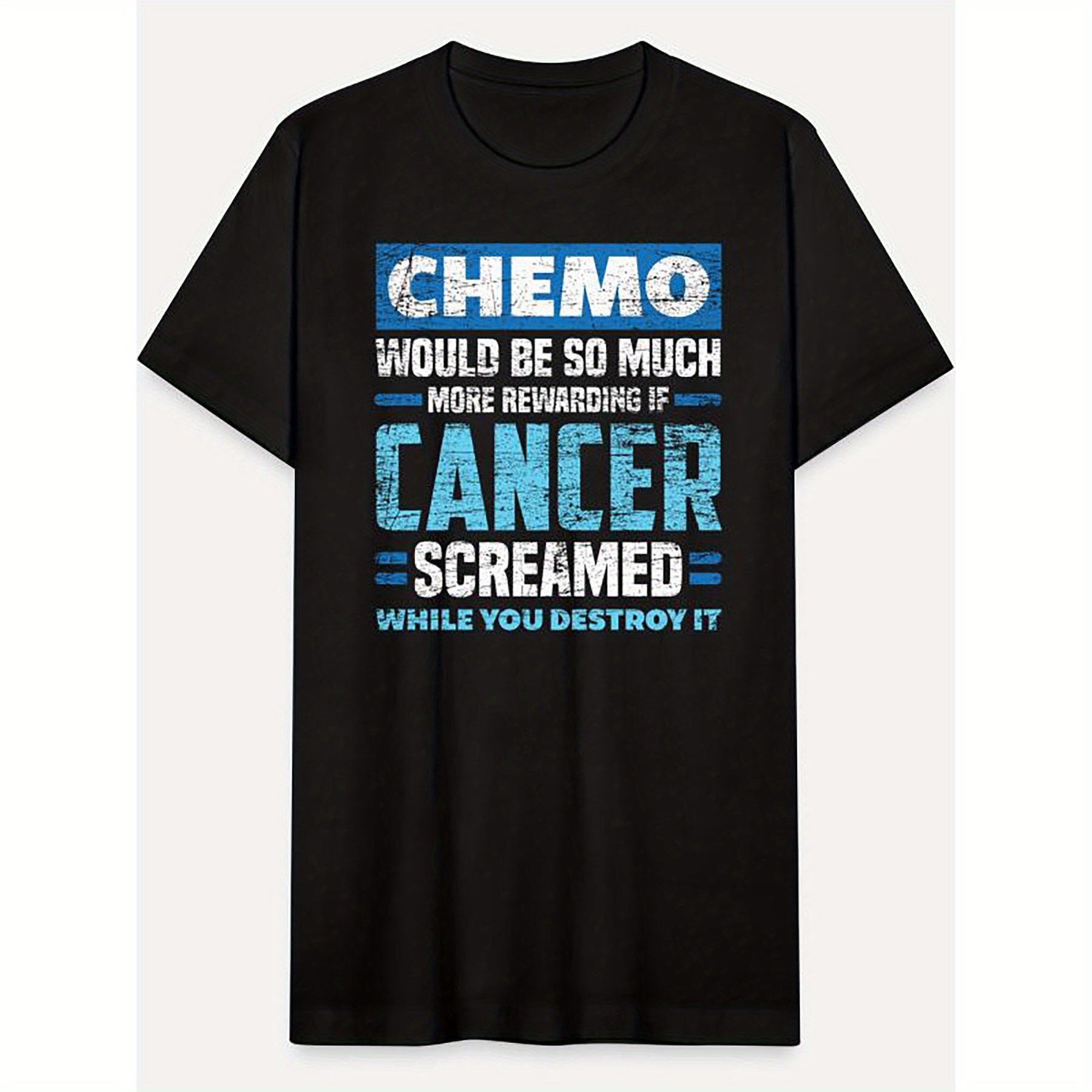 

Chemo Cancer-3986 Funny Men's Short Sleeve Graphic T-shirt Series Black