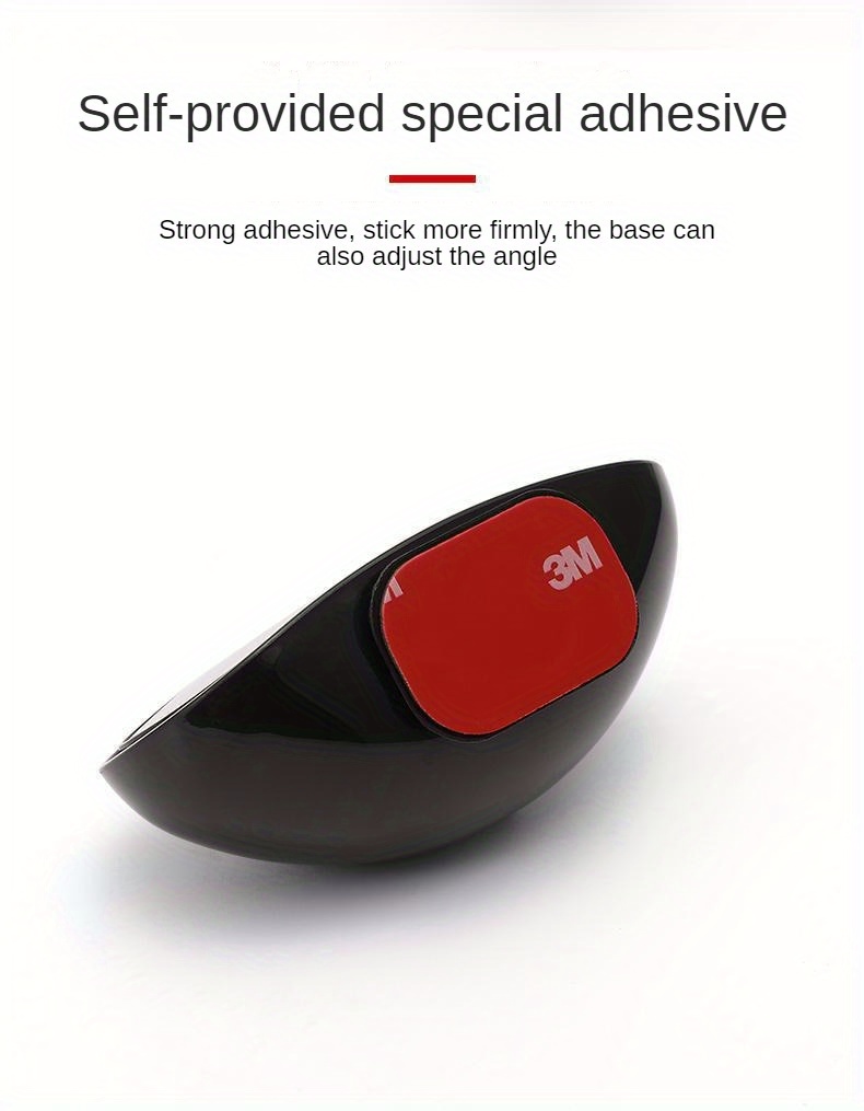 360 rotatable wide angle rearview high definition large view blind spot for all vehicles oval shape flat lens left position details 2