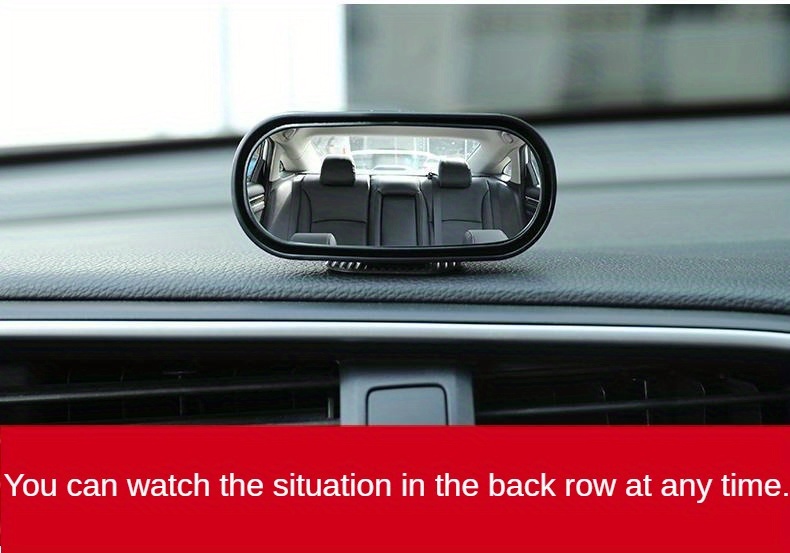 360 rotatable wide angle rearview high definition large view blind spot for all vehicles oval shape flat lens left position details 5