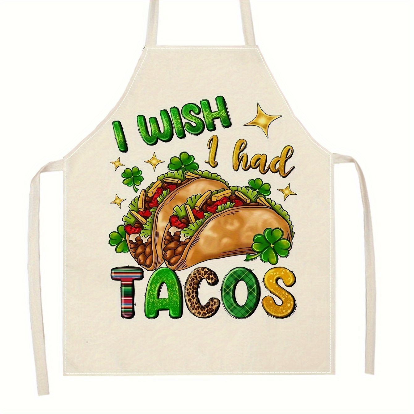 

Mexican Tacos Printed Apron - 21.65" X 26.77" - Kitchen And Restaurant Supplies - Chef's Apron - 's Accessory - 100% Polyester