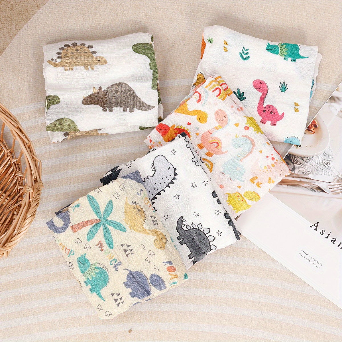 5 teiliges set muslin baby ltzchen spucktcher - Temu Germany