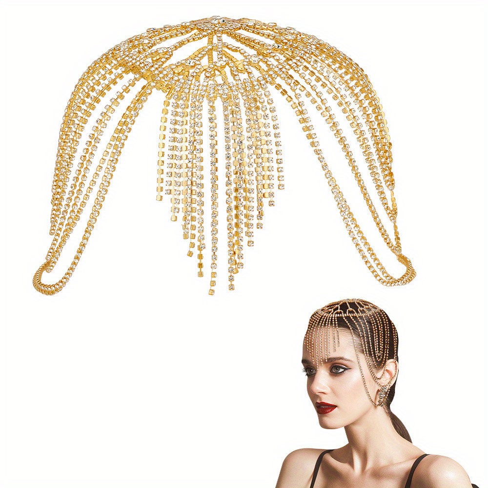 1920s beaded cap headpiece belly dance cap exotic cleopatra  display picture 1