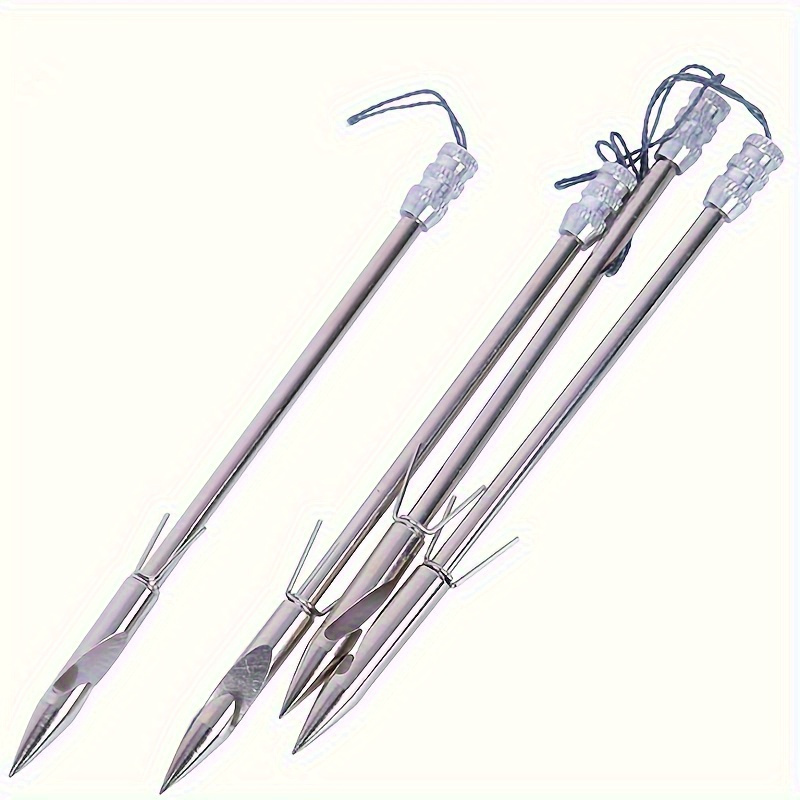 6pcs stainless steel fishing slingshot arrows high strength hunting fishing gear details 5