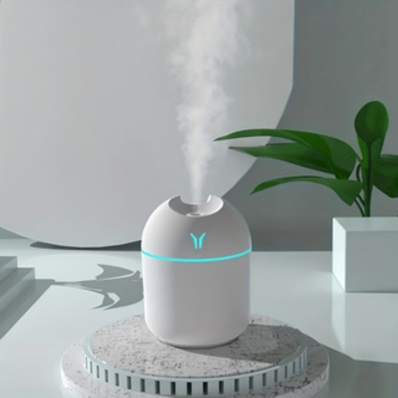 

1pc Usb Humidifier Cute Aroma Diffuser With Night Light And For Home, Car, And Plants - And Room