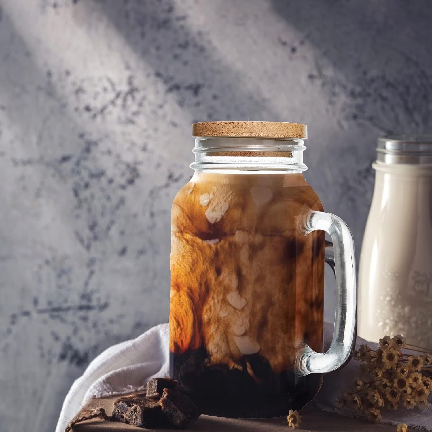 set two 24 ounce mason jar cups featuring lids straws - Temu United Arab  Emirates