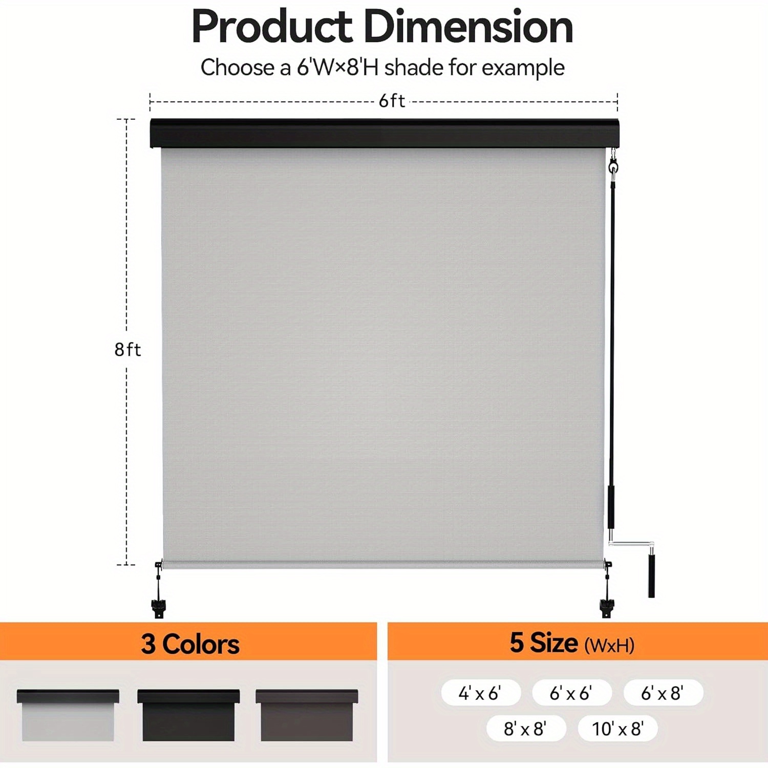 outdoor roller shades patio valance new material outdoor - Temu