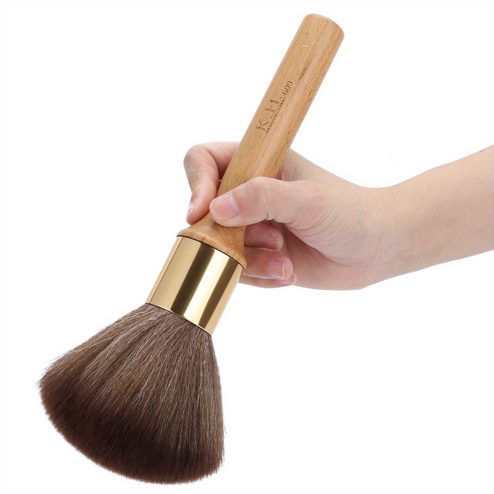 

Broken Hair Sweep Brush Neck Face Duster Professional Salon Barber Hairdressing Brush