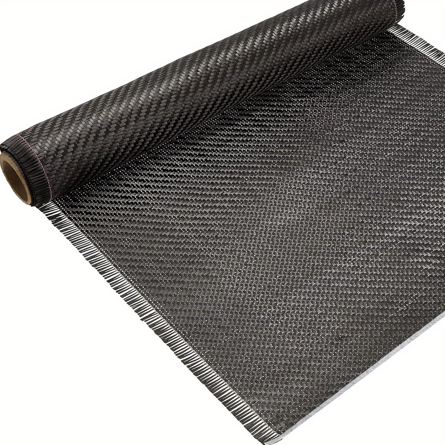 

10ft X 12" Black Carbon Fiber Sheet With 2 X 2 Twill Weave - 3k/220g For Automotive, Structural Reinforcement, Concrete Wall, Basement, Boat Repair (1 Roll)