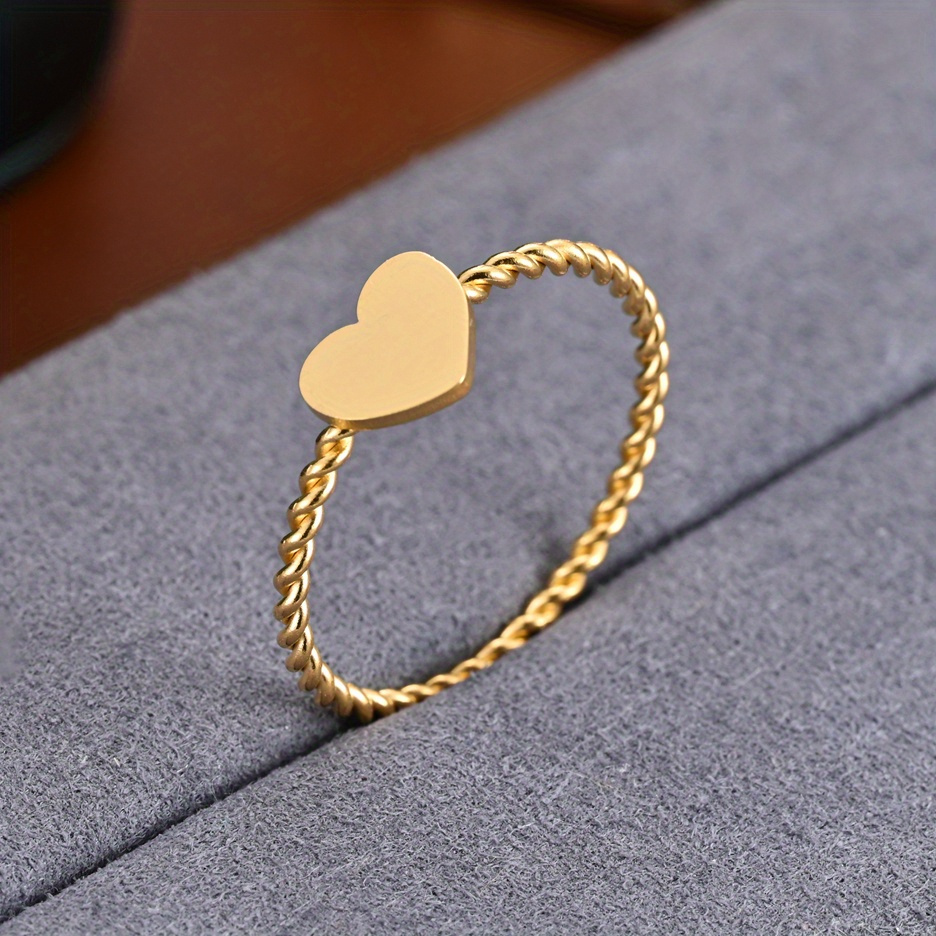 1pc Ring Stainless Steel Ring Love Jewelry
