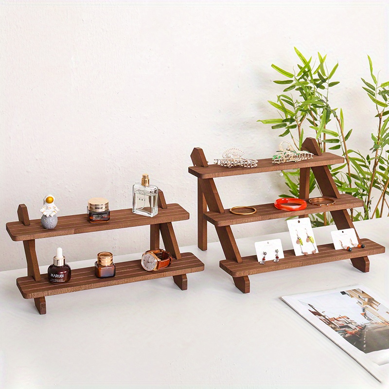 

Multi-purpose Vintage Wooden Display Stand: Perfect For Jewelry, Desserts, And More - Suitable For Home And Store Use