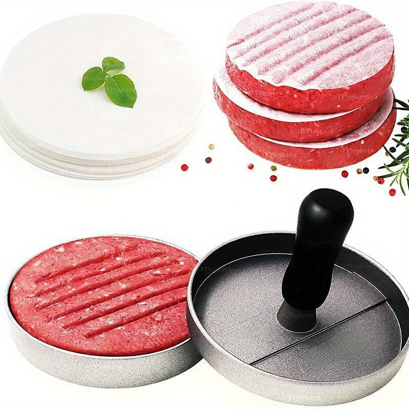 100 шт. антипригарных котлет для гамбургера отдельно более идеально для хранения заморозки важные кухонные гаджеты детали 0