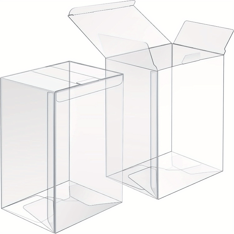 

Pop Display Cases, 1/5/25/50/ Pack, 4" Polyethylene Terephthalate Protective Boxes With Locking Tabs, 0.38mm Clear Plastic, Heavy Duty Storage For Collectibles