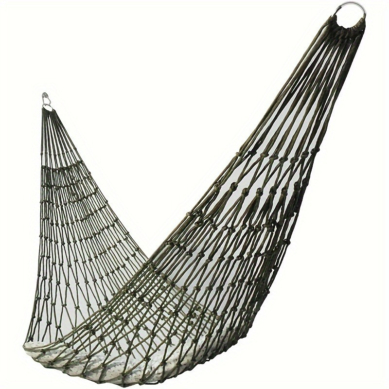 TEMU Outdoor Mesh Hammock - Sleep Camping - Hammock Mesh Hammock Outdoor Nylon Hammock
