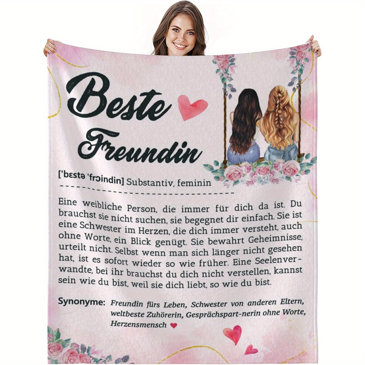 

Flannel Fleece Blanket - Bed Blanket , Knitted , Washable, For And