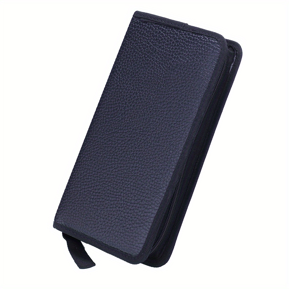 TEMU 1pc Large Capacity 80 Sleeve Cd Dvd Disc Carry Case Holder Bag Storage Pouch
