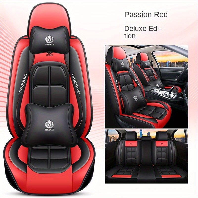 5 seat car seat covers universal fit   leather surface auto interior accessories   protection     durable241 Product details 1