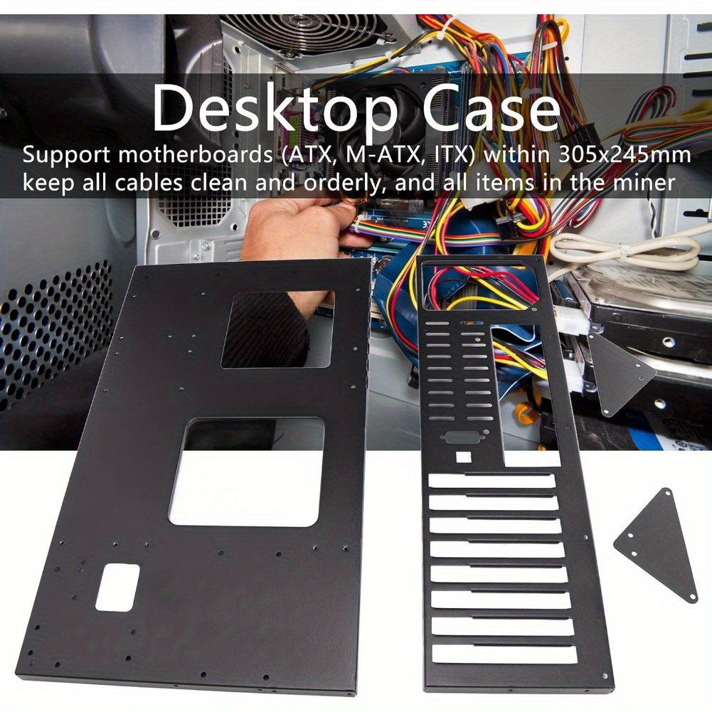 Computer Case Atx Open Chassis Case Rack Case Temu