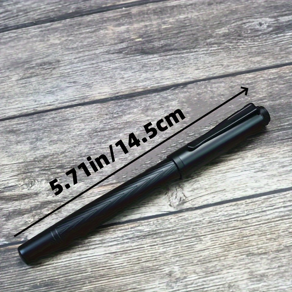 

Eternal Black Samurai Pen: All-metal Design For Students, Professionals, And Engraving Lovers