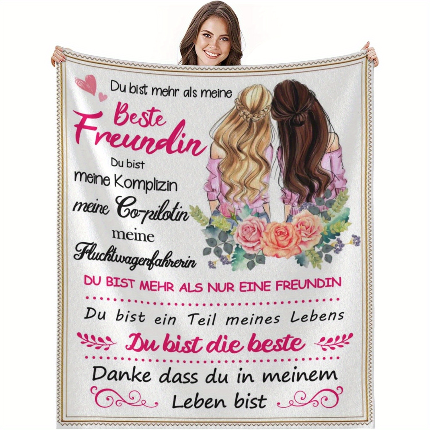 

Flannel Blanket - Knitted Blanket In - Sofa Tv Blanket - Washable, For And