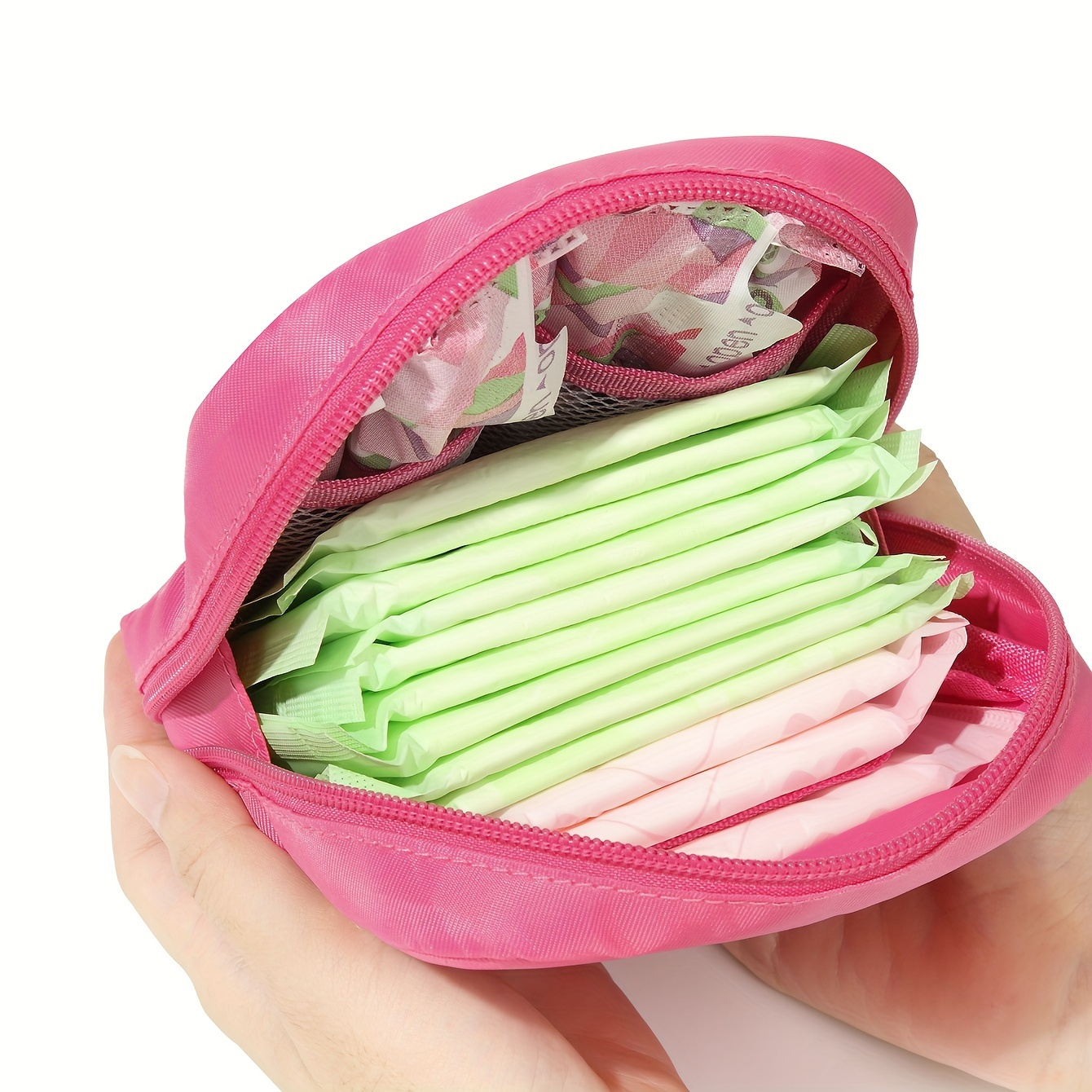 TEMU Bolsa de almacenamiento pequeña de 1 pieza, de gran capacidad, a y de capas - de poliéster, diseñada en un estilo casual, con compartimentos de